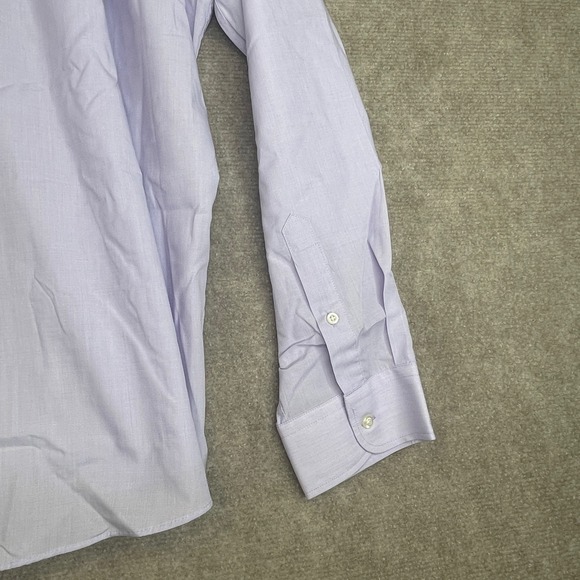 Scott & Taylor London Men's Dress Shirt Long Sleeve Easy Care Purple Size 20/51 - Picture 9 of 11